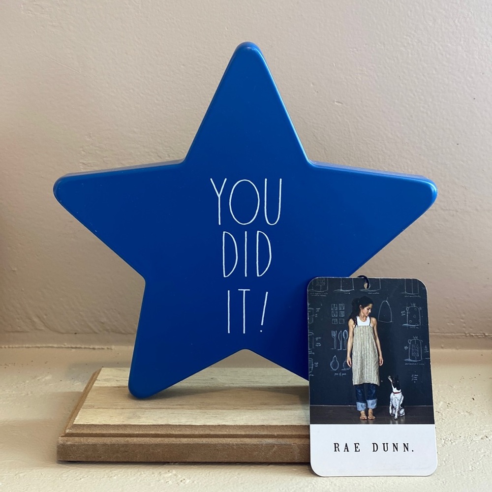 New Rae Dunn YOU DID IT! Stand-up Plaque